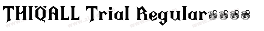 THIQALL Trial Regular字体转换